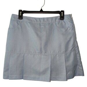 ⛳ Adidas Pleated Golf Skirt / Skort - Size 8 - EUC -blue and white stripe. ⛳